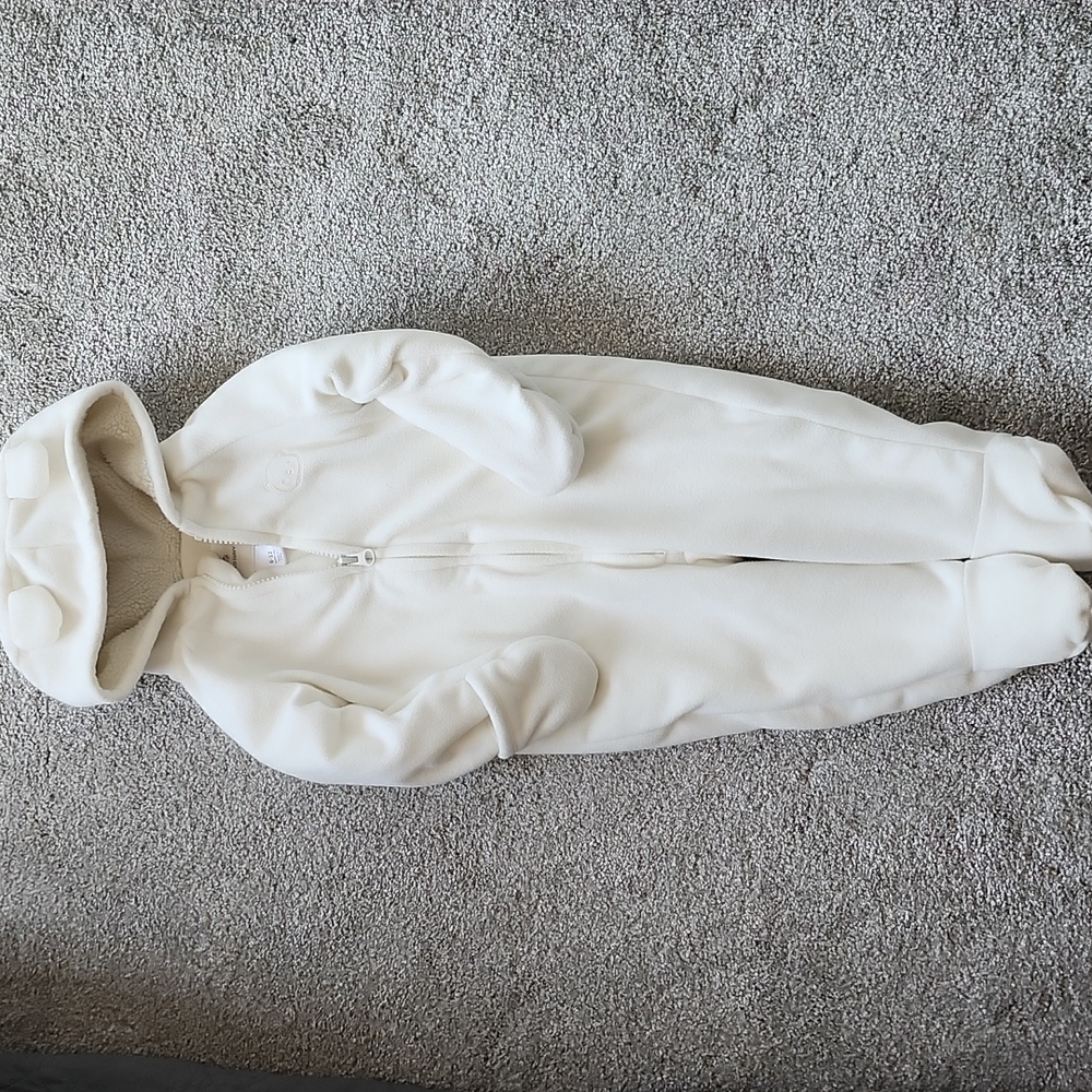 OLD NAVY Fleece footed outdoor onesie 6-12m